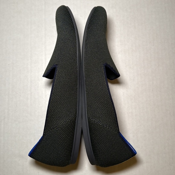 Rothy’s The Loafer Evergreen with Neon Stripe Slip On Round Toe Size 7.5 - Picture 5 of 14